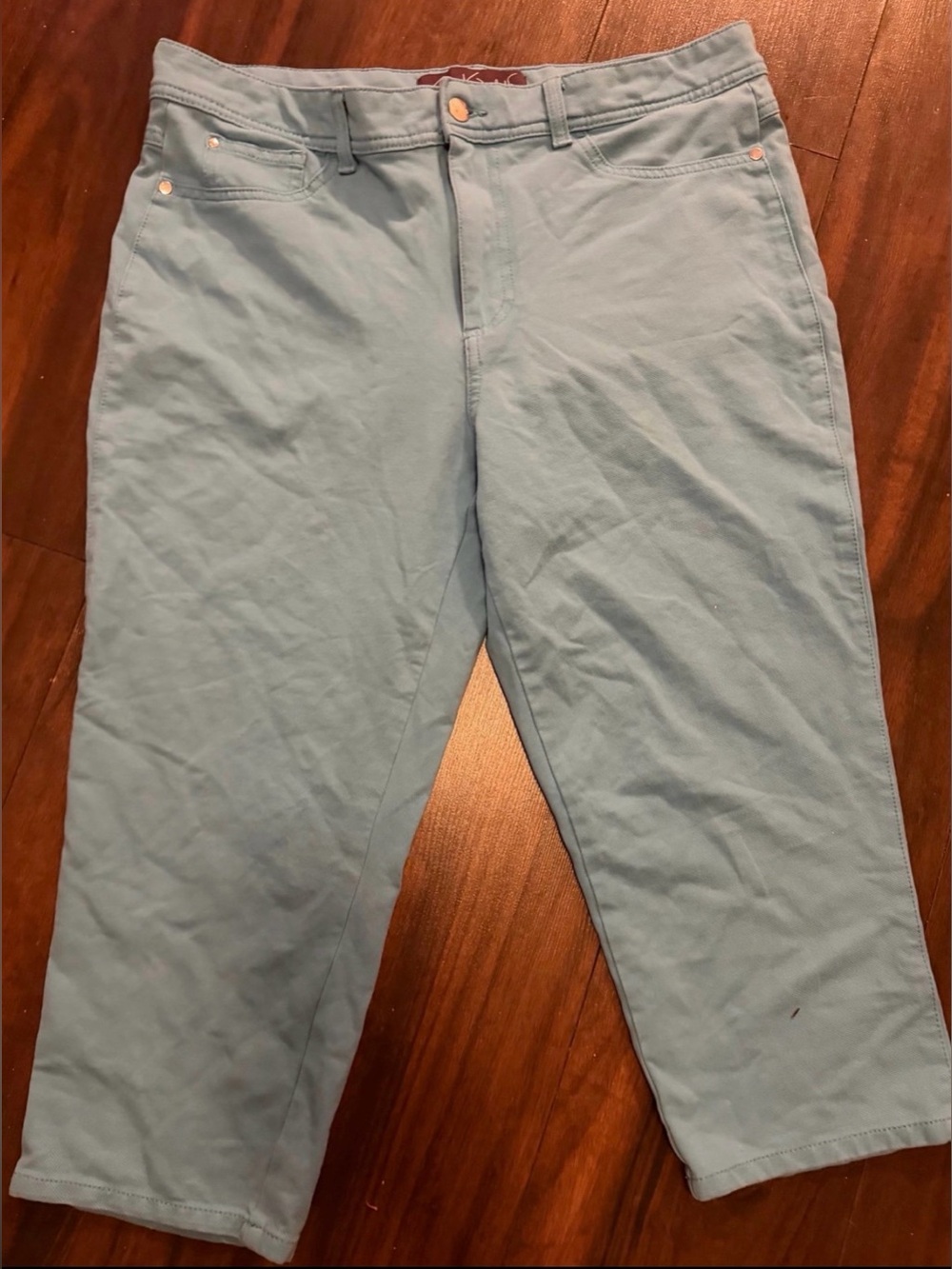 Gloria Vanderbilt Light Blue Cropped Women's Pants
